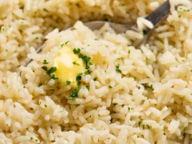 Garlic & Onion Rice (v)